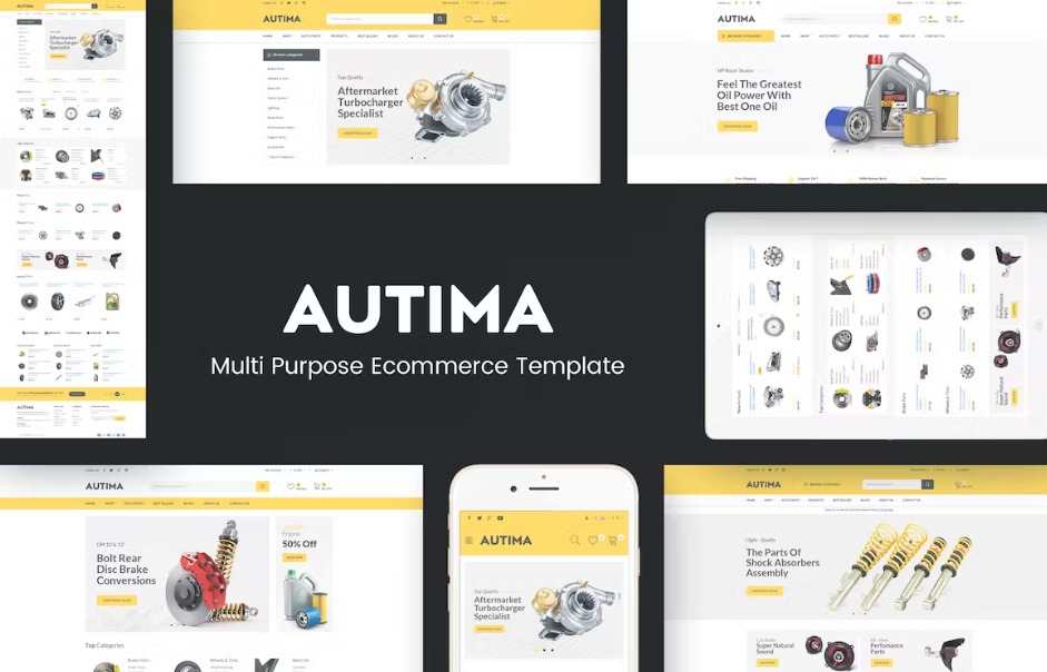 Autima Accessories Car OpenCart Theme