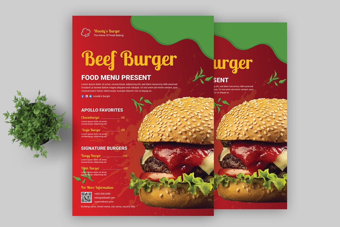 Free Burger Flyer Template Download