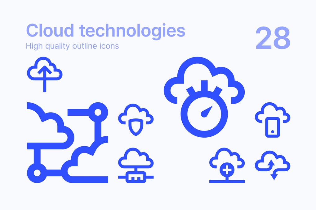 Free Cloud Technologies Icons Download