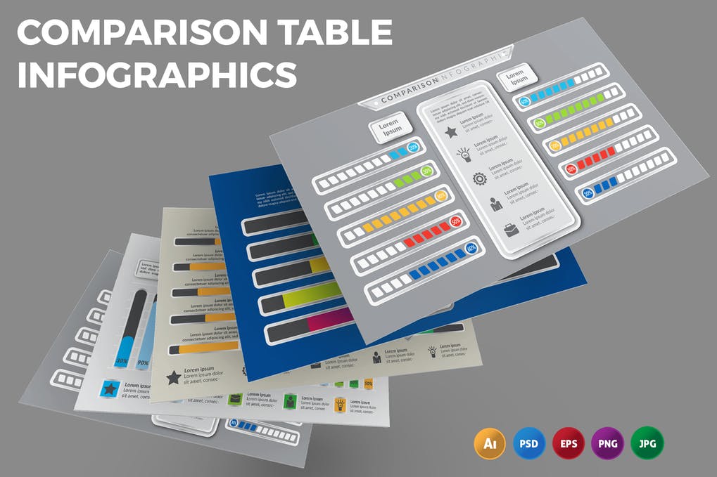 Free Comparison Table Infographics Design Download