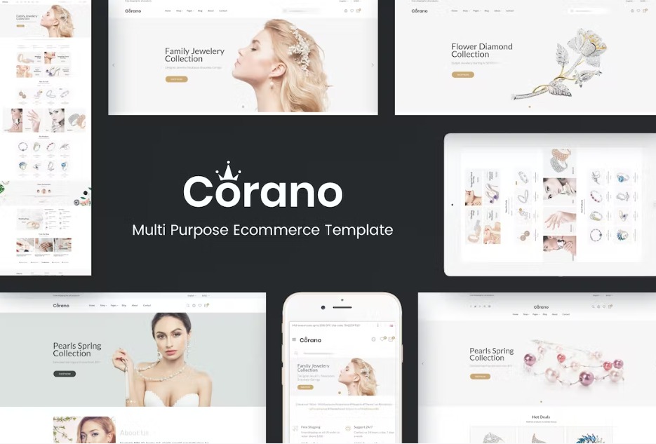 Corano Jewellery OpenCart Theme