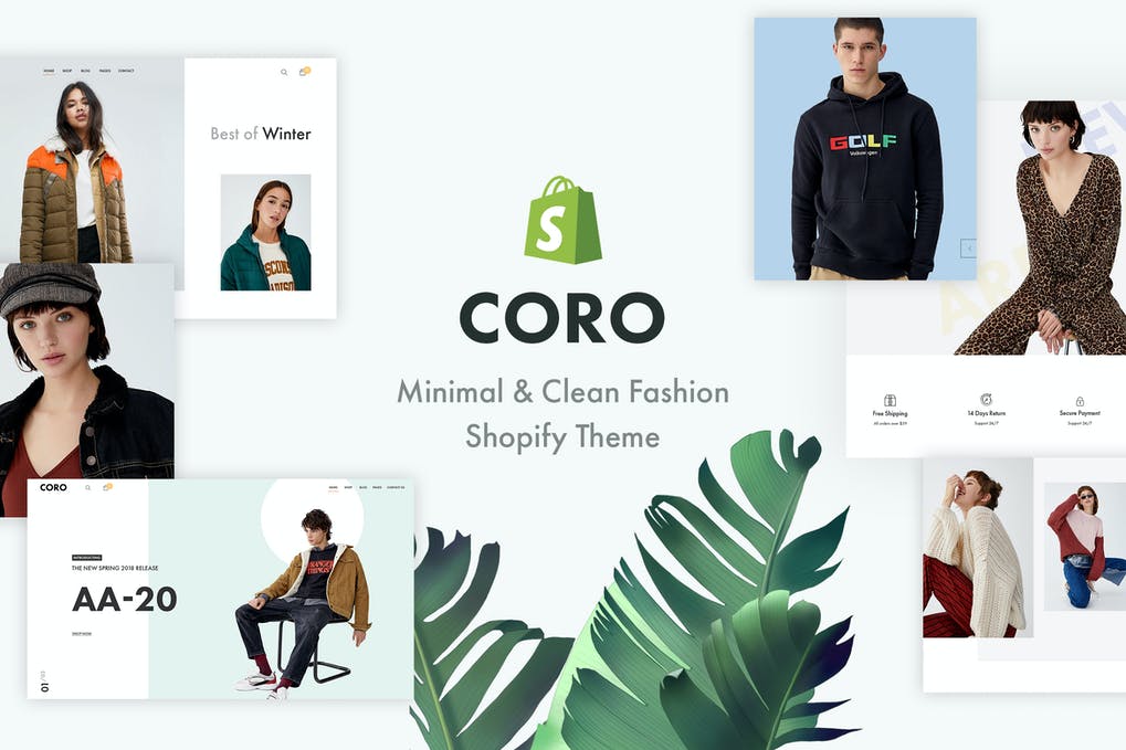 Free CORO Minimal Clean Fashion Shopify Theme Download