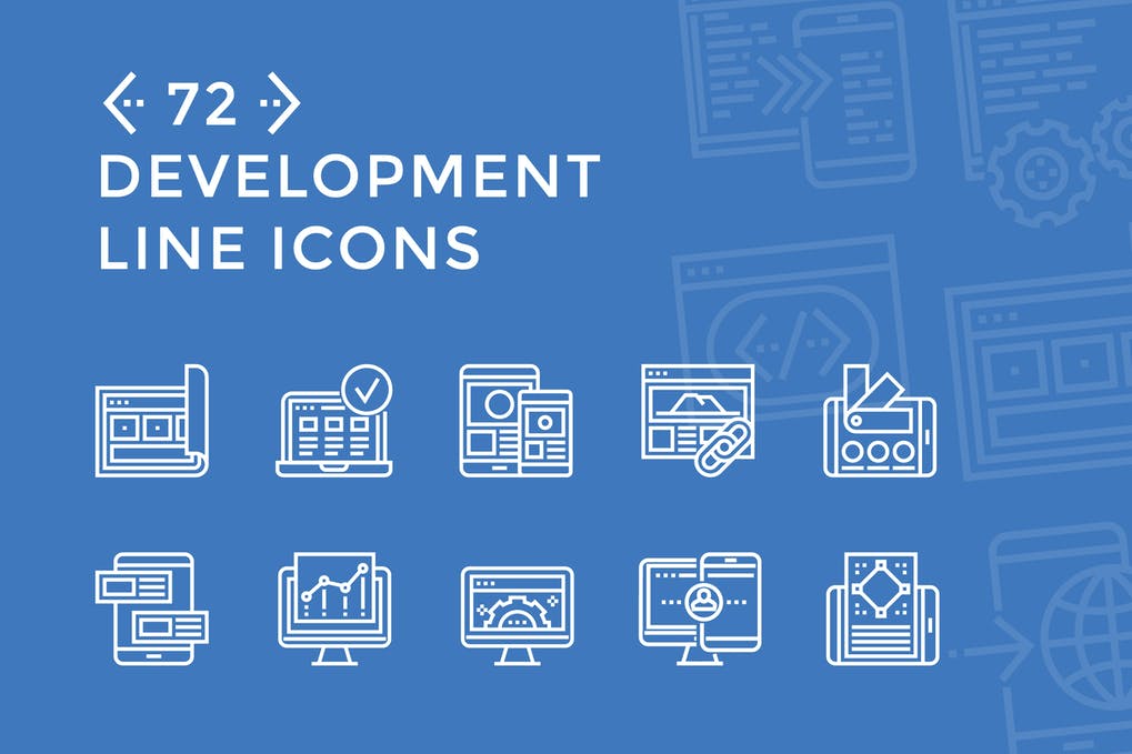 Free Development Line Icons Download