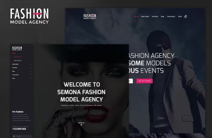 Free Fashion Agency, Photograph Joomla 4 Template Download