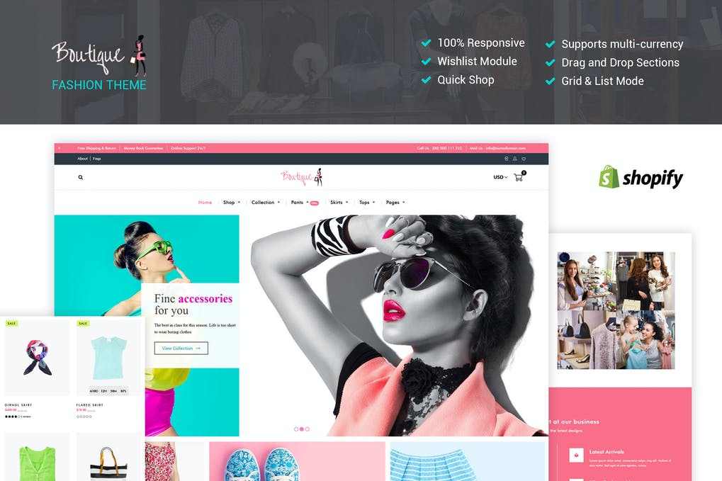 Free Fashion Boutique Responsive Shopify Theme Download