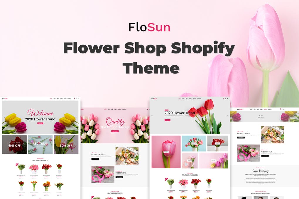 Free Flosun Flower Shop Shopify Theme Download