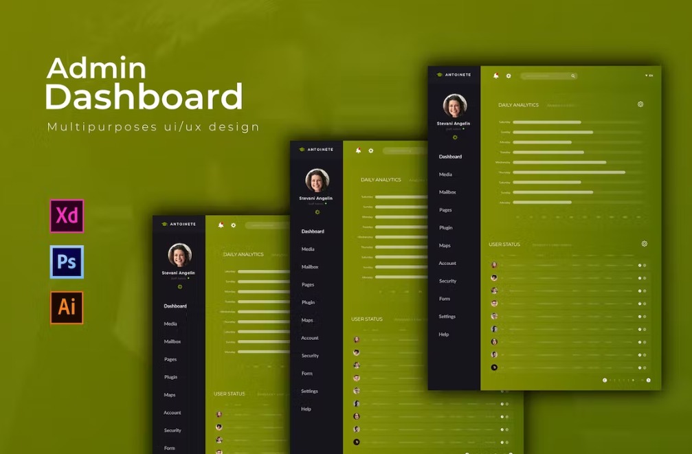 Free Antoinette Dashboard Admin Template Download