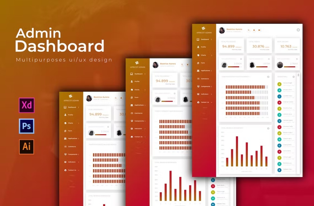 Free Apricot Dashboard Admin Template Download