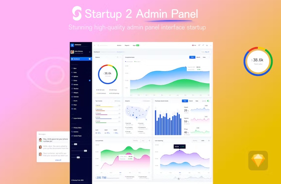 Free Startup Admin Panel Download