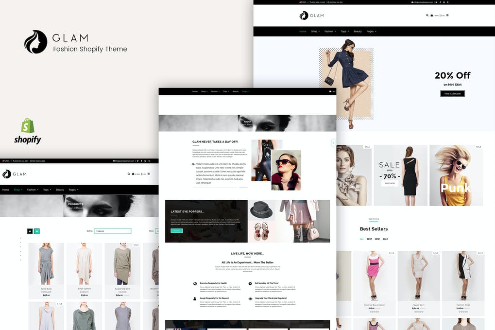 Free Glam Fashion Shopify Theme Download