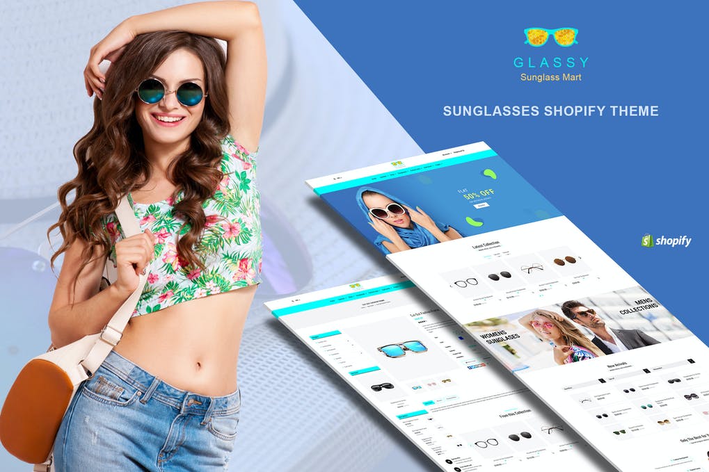 Free Glassy Sunglasses Fashion Shopify Theme Download