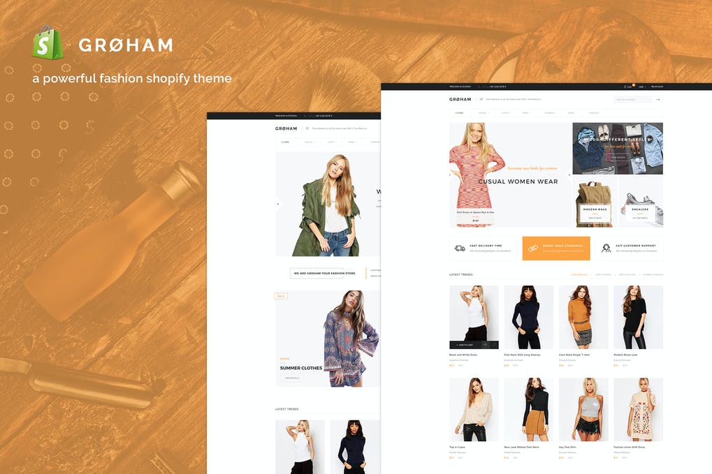 Free Groham Fashion eCommerce Shopify Theme Download