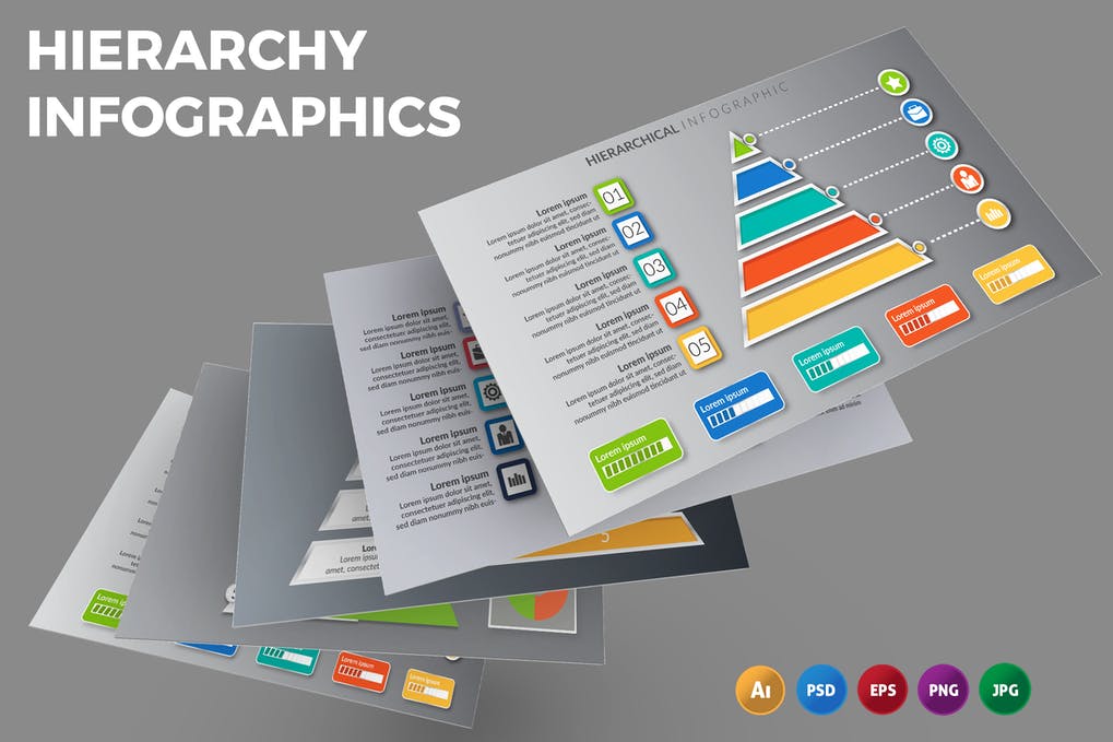 Free Hierarchy Infographics Design Download