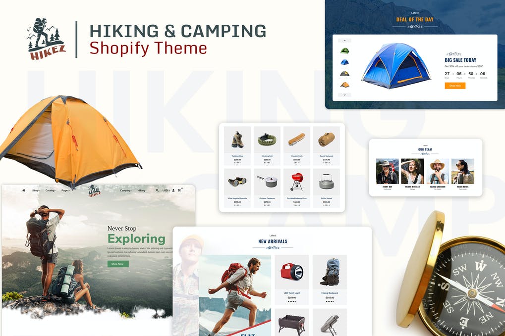 Free Hikez Trekking & Hiking Shopify Theme Download