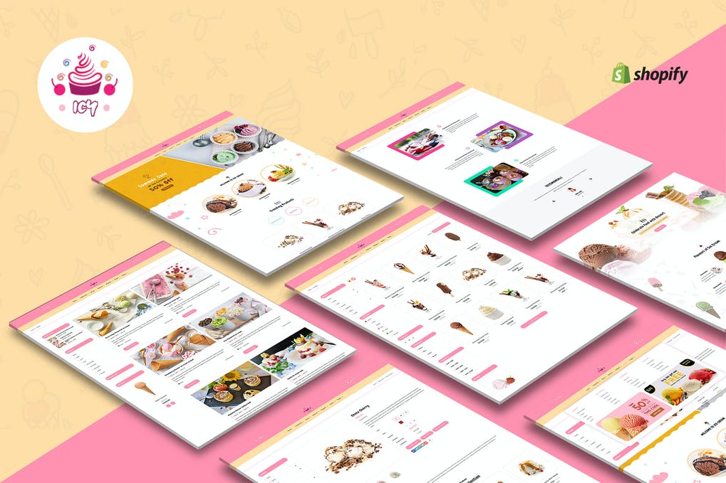 Free Icy Ice Cream Sectioned Shopify Theme Download