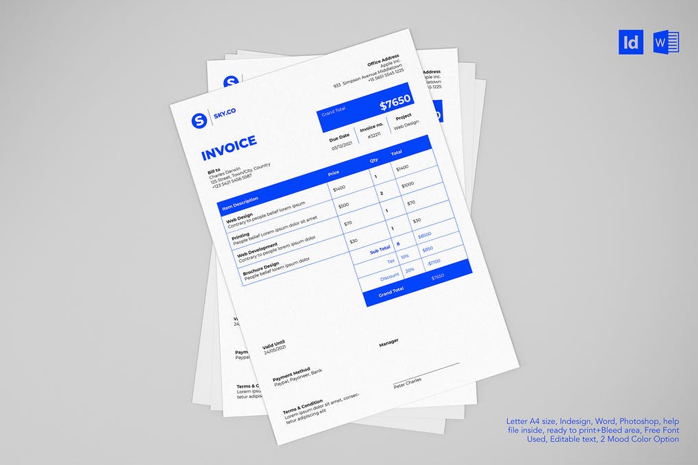 Free Invoice Template