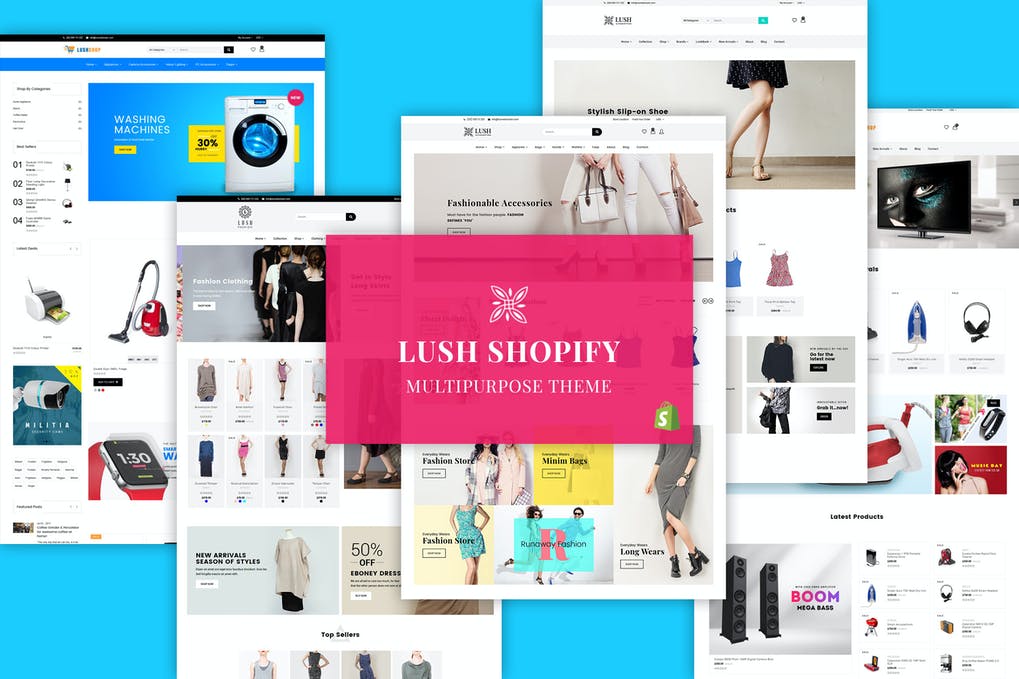 Free LUSH Shopify Multipurpose Shopify Theme Download