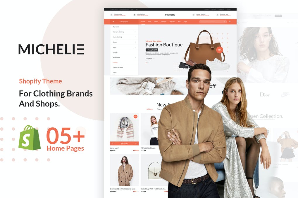 Free MICHELIE Minimal Clean Fashion Shopify Theme Download