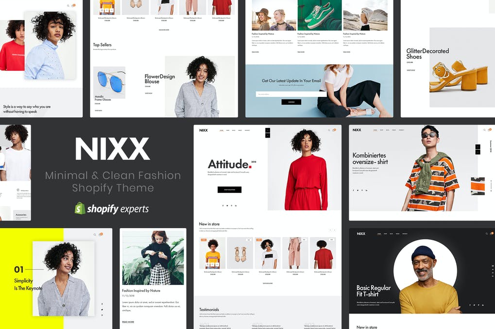 Free NIXX Minimal & Clean Fashion Shopify Theme Download