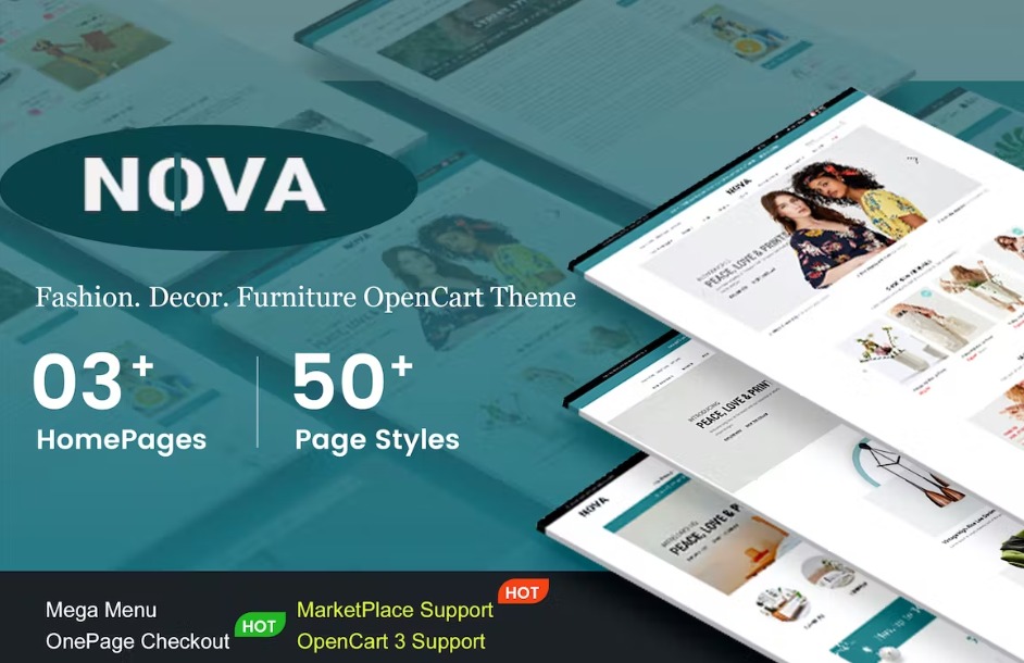 Nova Responsive Fashion OpenCart 3 Theme