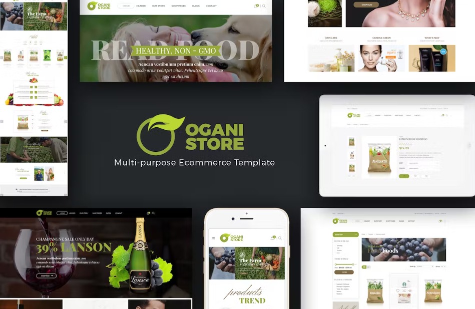 Ogani Organic Food Pet Opencart Theme