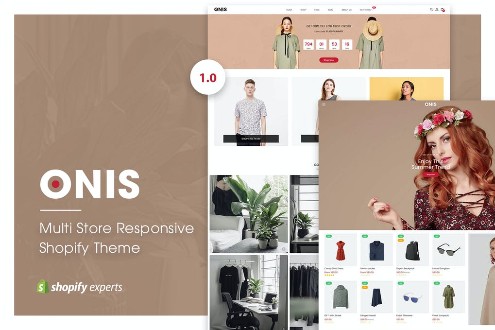 Free ONIS Multi Store Responsive Shopify Theme Download