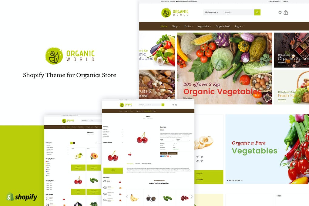 Free Organic Shopify Theme for Organics Store Download