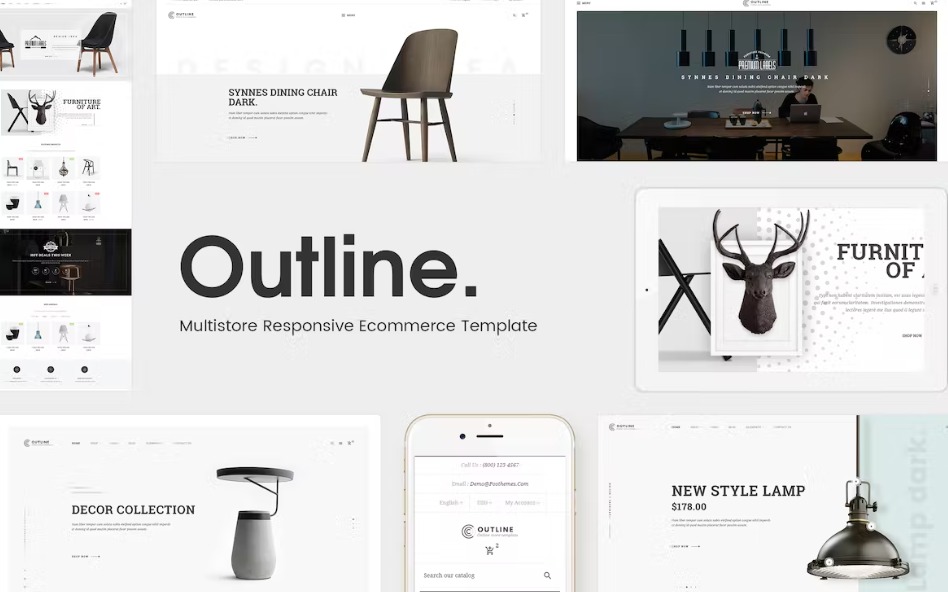 Outline Responsive Furniture Opencart 3.x Theme