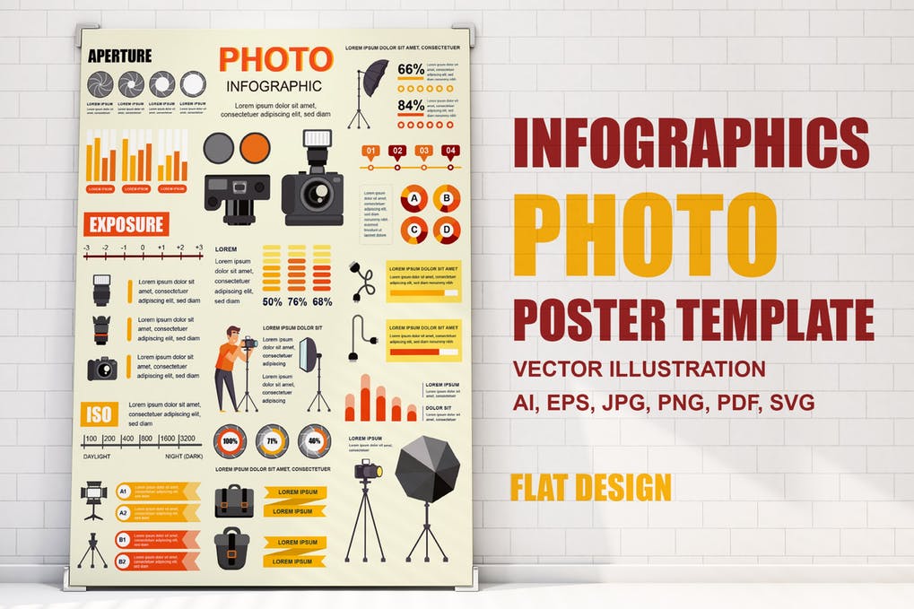 Free Photo Infographics Poster Template Download