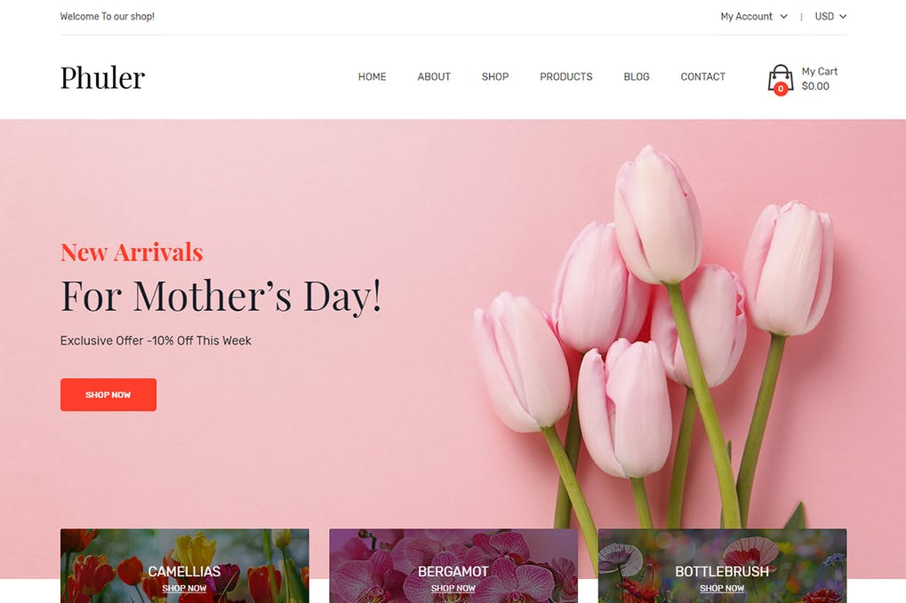 Free Phuler Flower Shop Shopify Theme Download