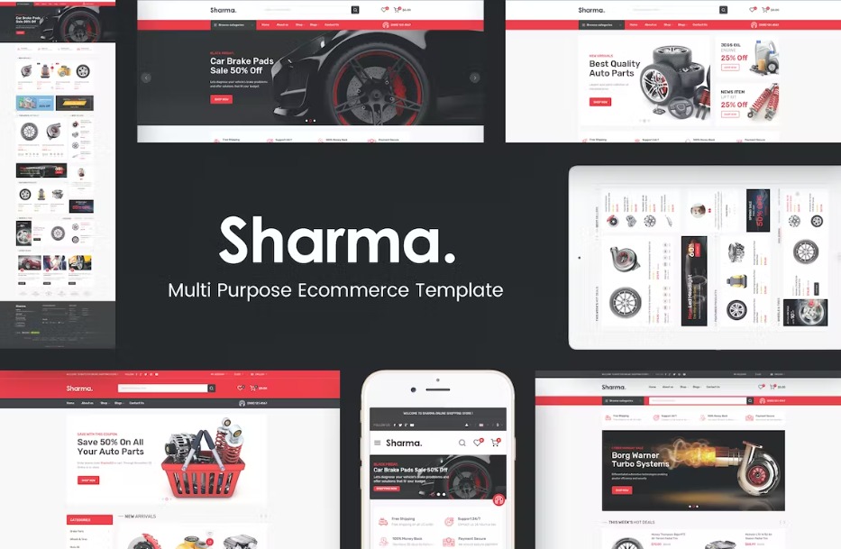 Sharma Accessories Car OpenCart Theme