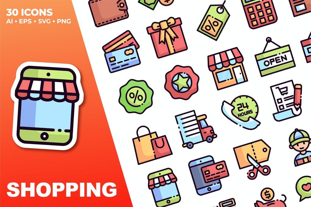 Free Shopping Icon Set Download