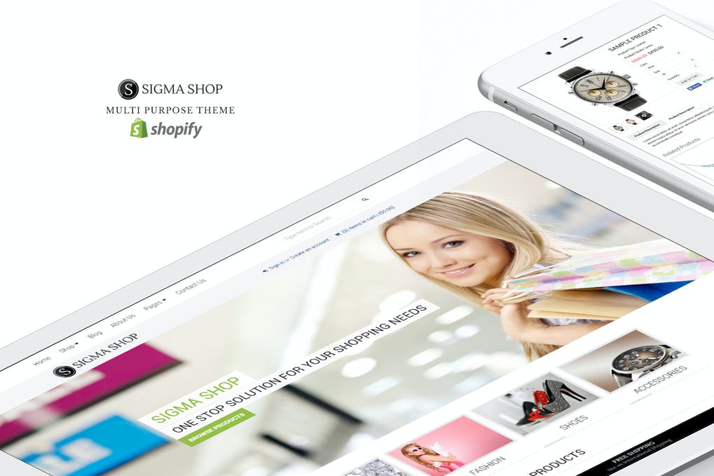 Free Sigma Responsive Multipurpose Shopify Theme Download