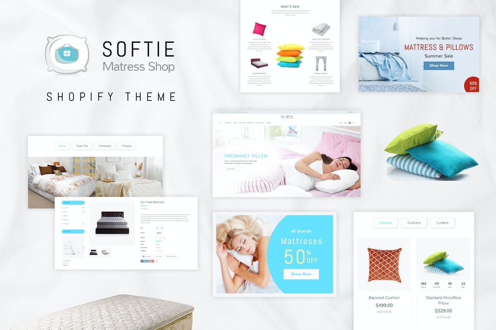 Free Softie Beds & Mattress Shopify Theme Download