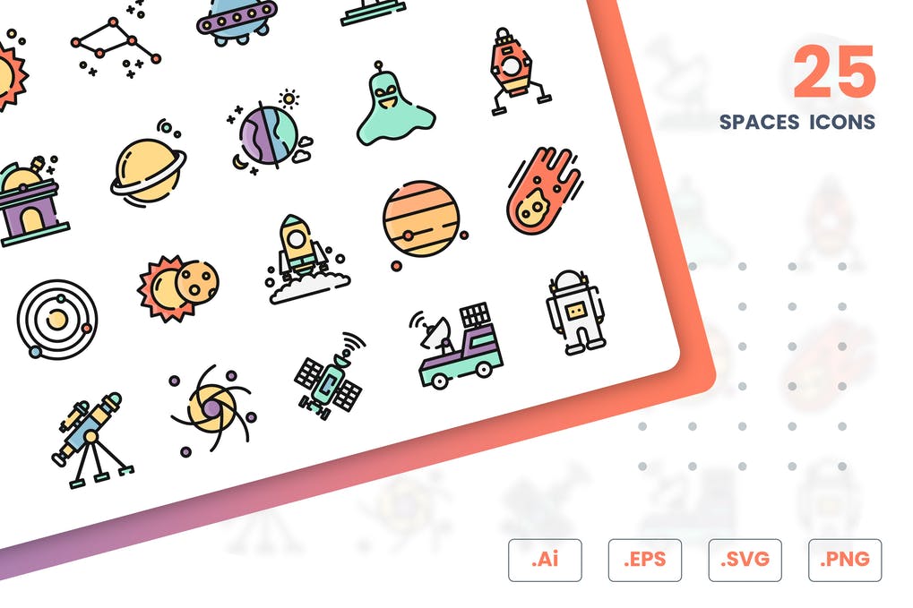 Free Space Icons Set Download