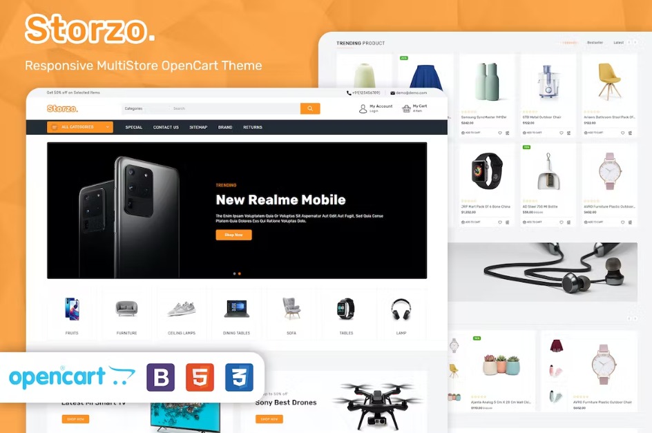 Storzo Multipurpose E-commerce Opencart 3 Theme