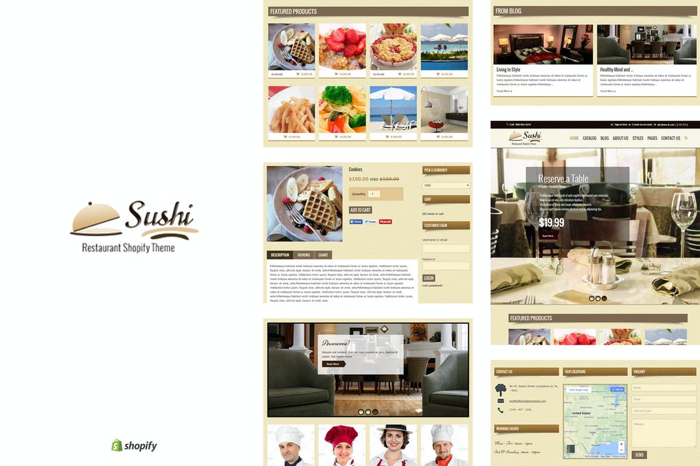 Free Sushi Food Restaurant Shopify Theme Download