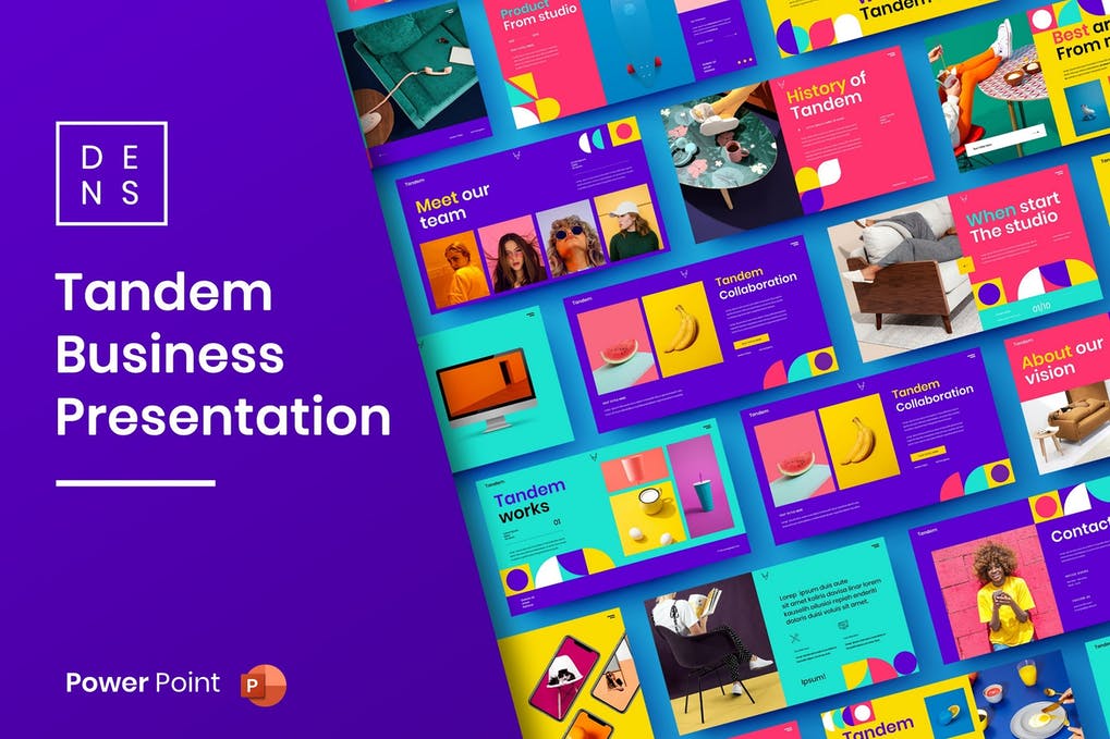 Free Tandem Business PowerPoint Template Download