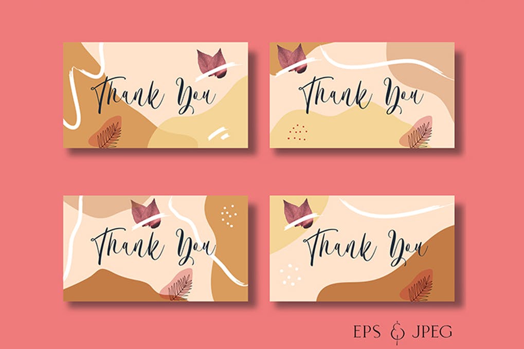 Free Thank You Card Mockup Download