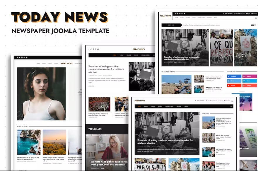 Today News - Newspaper & Magazine Joomla Template