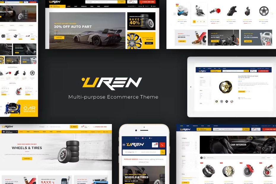 Uren Car Accessories Opencart Theme