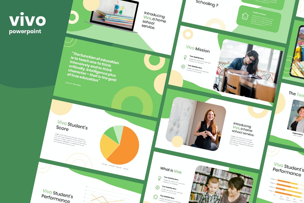 Free Vivo Education PowerPoint Template Download