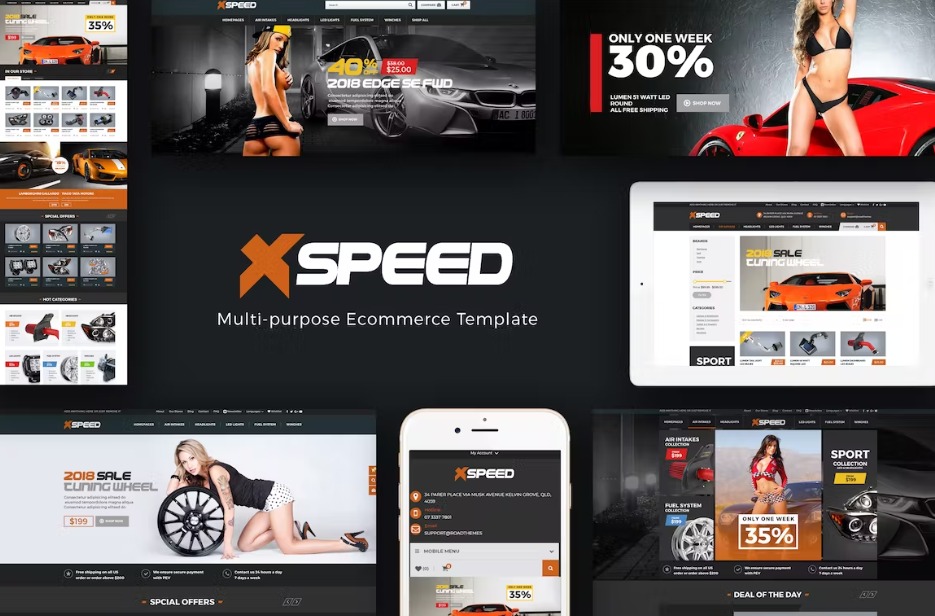 Xspeed Accessories Car Opencart Theme