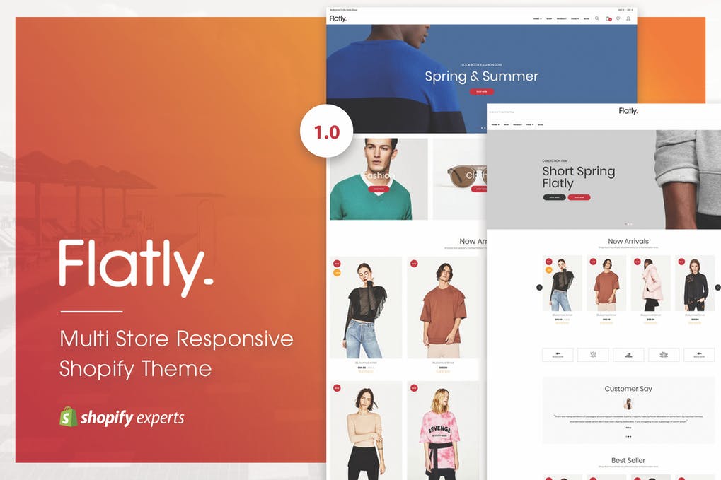 Free Flatly Multi Store Responsive Shopify Theme Download