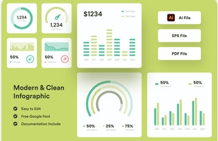 Free Modern & Clean Infographic Download