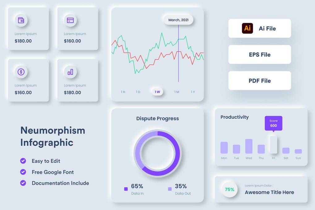 Free Neumorphism Infographic Download