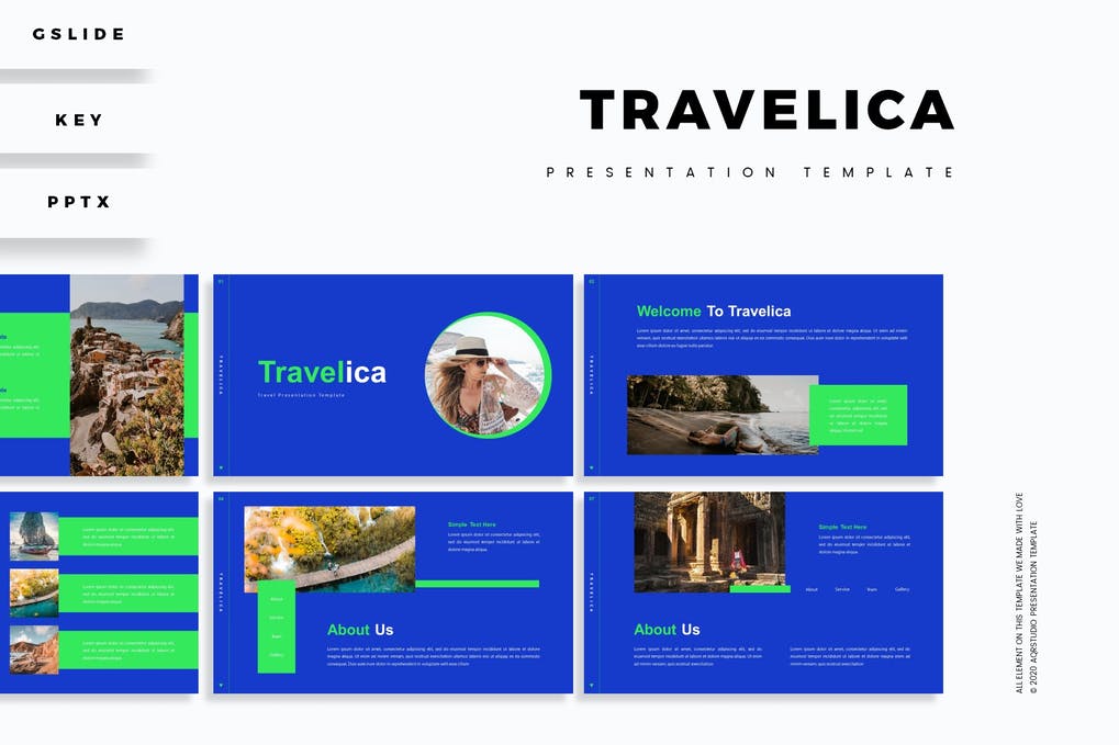 Free Travelica Presentation Template Download