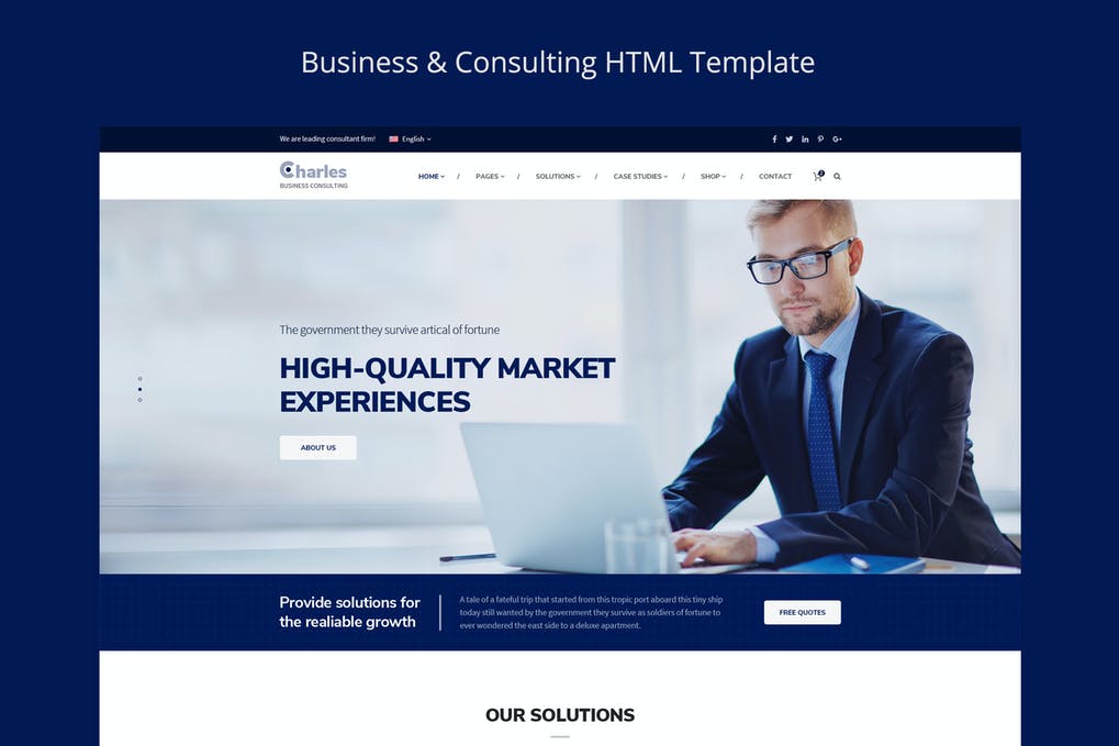 Free Charles Business Consulting HTML Template Download