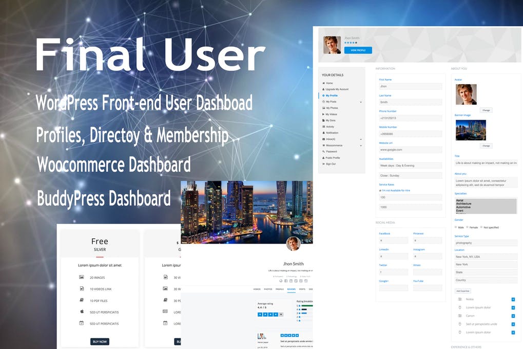 Free Final User WP Front end User Profiles Download