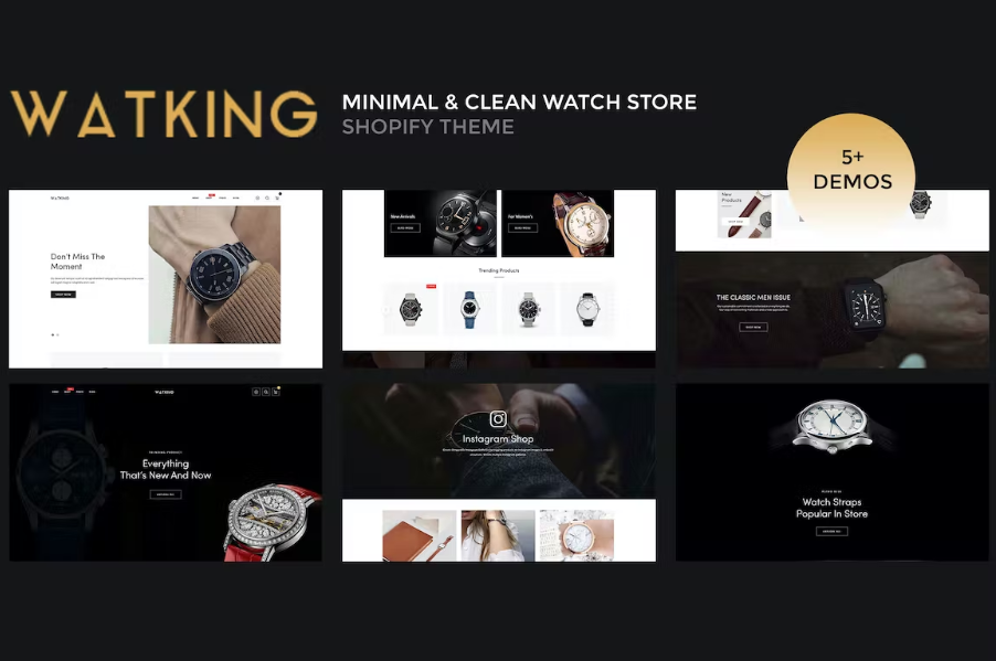 Free Watking Minimal Clean Watch Shopify Theme Download